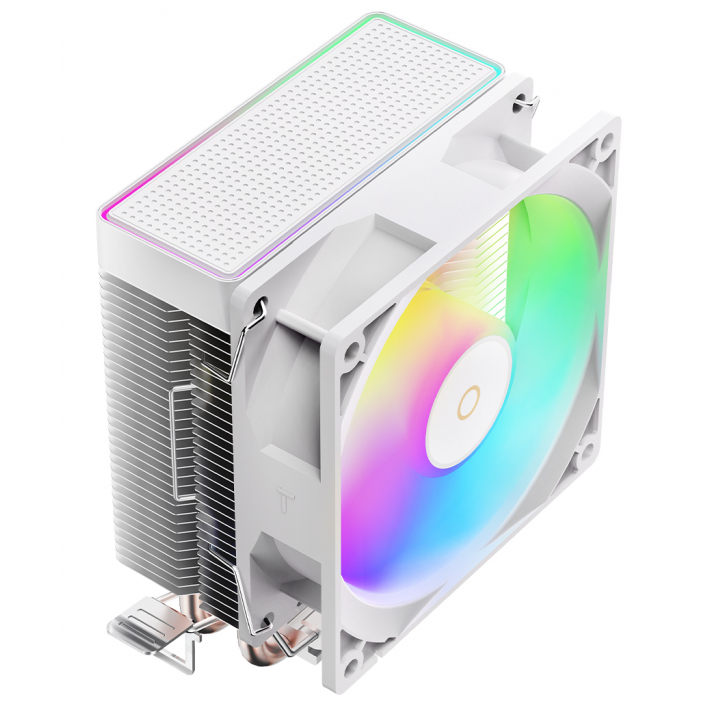 Кулер Ocypus Gamma A20 WH ARGB (92 мм, 2 тепловые трубки, TDP 100 Вт, 3‑pin, ARGB-подсветка)