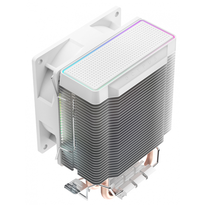 Кулер Ocypus Gamma A20 WH ARGB (92 мм, 2 тепловые трубки, TDP 100 Вт, 3‑pin, ARGB-подсветка)