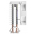 Кулер Ocypus Gamma A20 WH ARGB (92 мм, 2 тепловые трубки, TDP 100 Вт, 3‑pin, ARGB-подсветка)