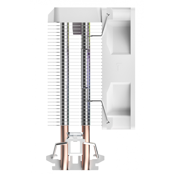 Кулер Ocypus Gamma A20 WH ARGB (92 мм, 2 тепловые трубки, TDP 100 Вт, 3‑pin, ARGB-подсветка)