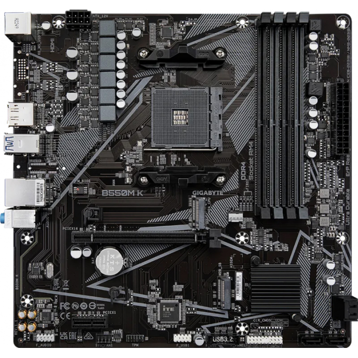 Материнская плата Gigabyte B550M K (V1.1) DDR4
