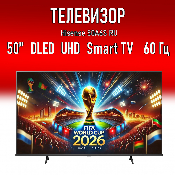 Телевизор Hisense 50" 50A6S
