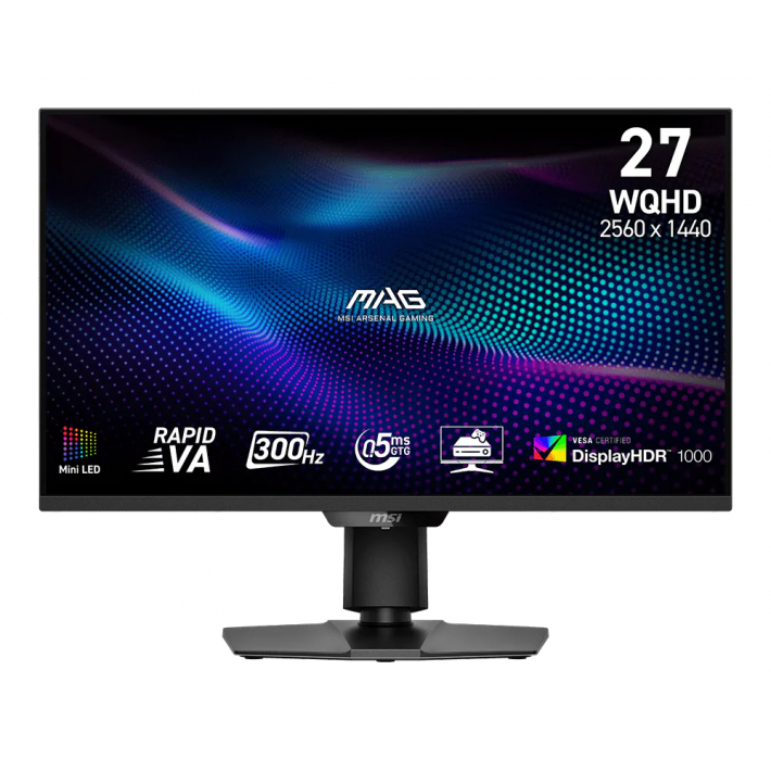 Монитор 27" MSI MAG 274QPF X30MV, 2560x1440, IPS, 300Гц, 0.5 мс, 2xHDMI, 1xDP