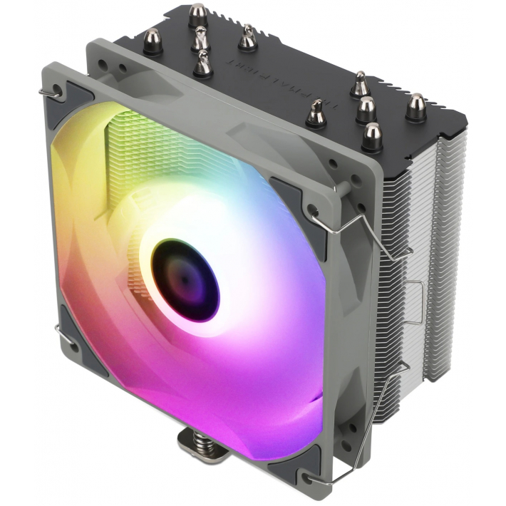 Кулер Thermalright Assassin King 120 SE ARGB (120 мм, алюминий+медь, ARGB-подсветка, LGA 1851/1700/1200/115x/AM5/AM4, TDP до 180 Вт, серебристый